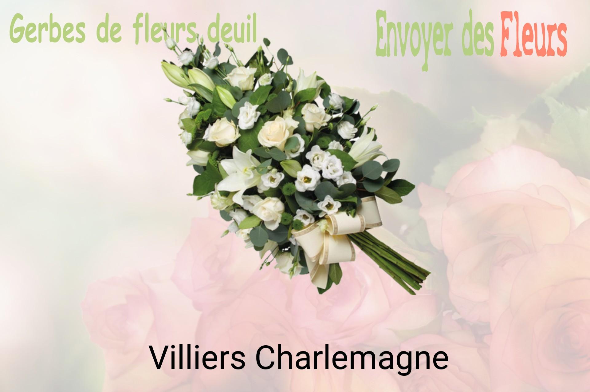 Gerbe de fleurs de deuil livrée à Villiers-Charlemagne